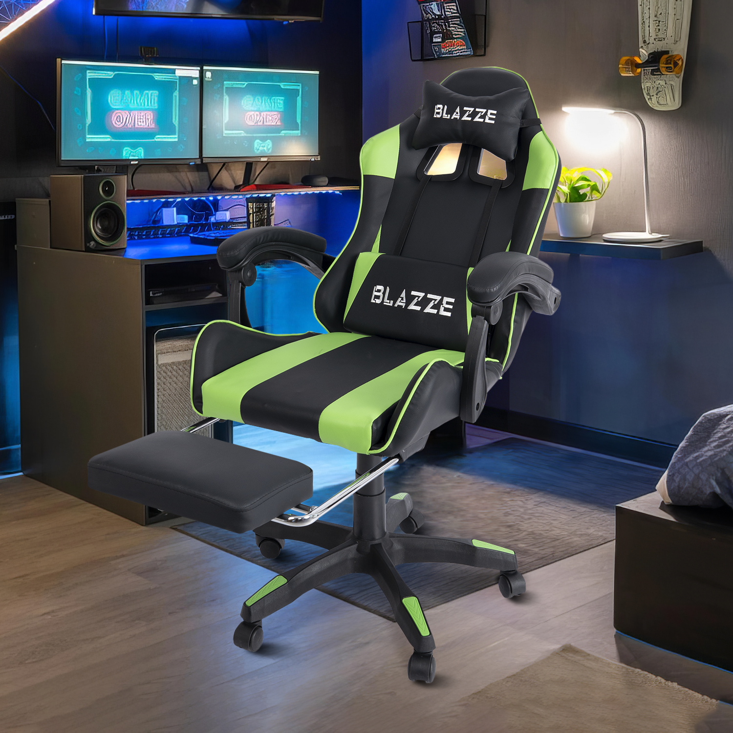 SILLA GAMER BLAZZE LOOT ERGONÓMICA - ROJO - 2