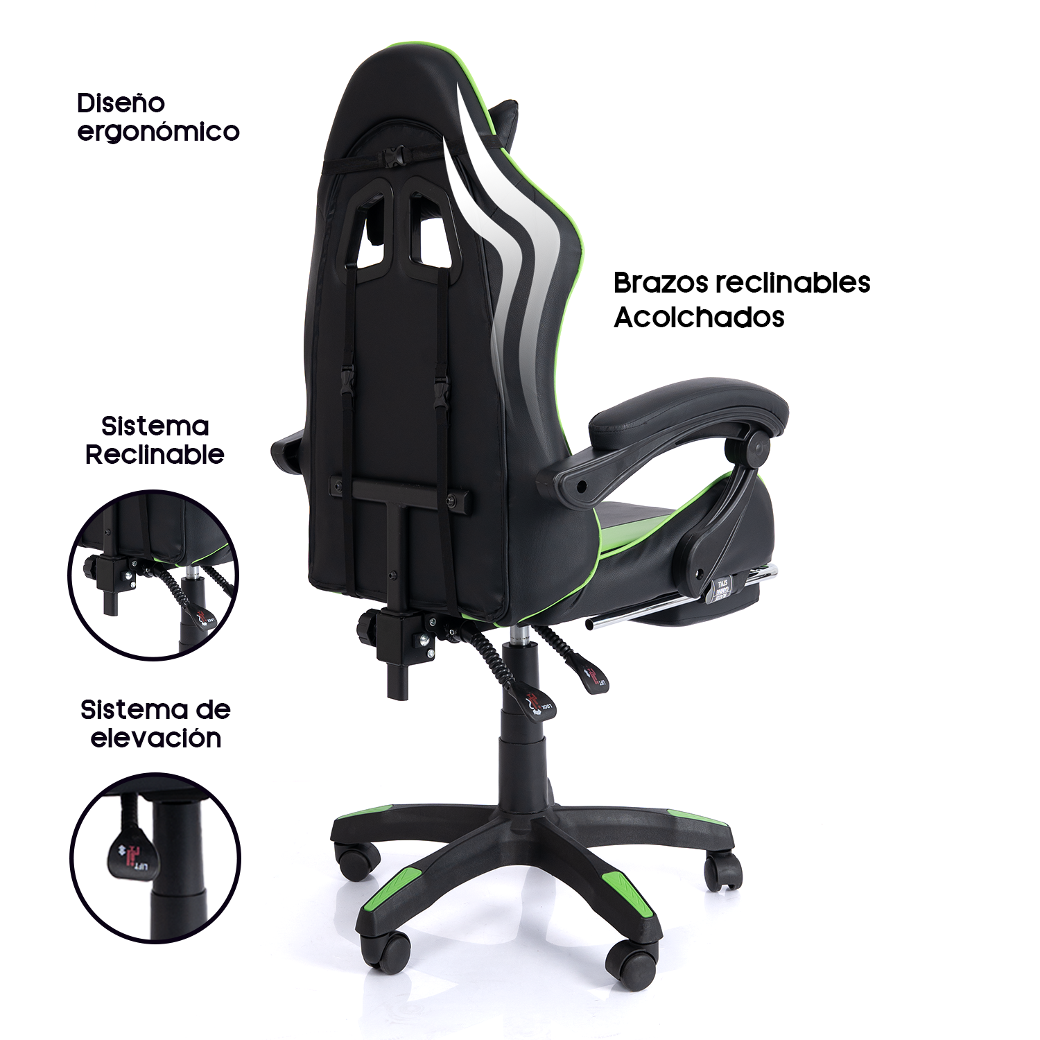 SILLA GAMER BLAZZE LOOT ERGONÓMICA - ROJO - 3