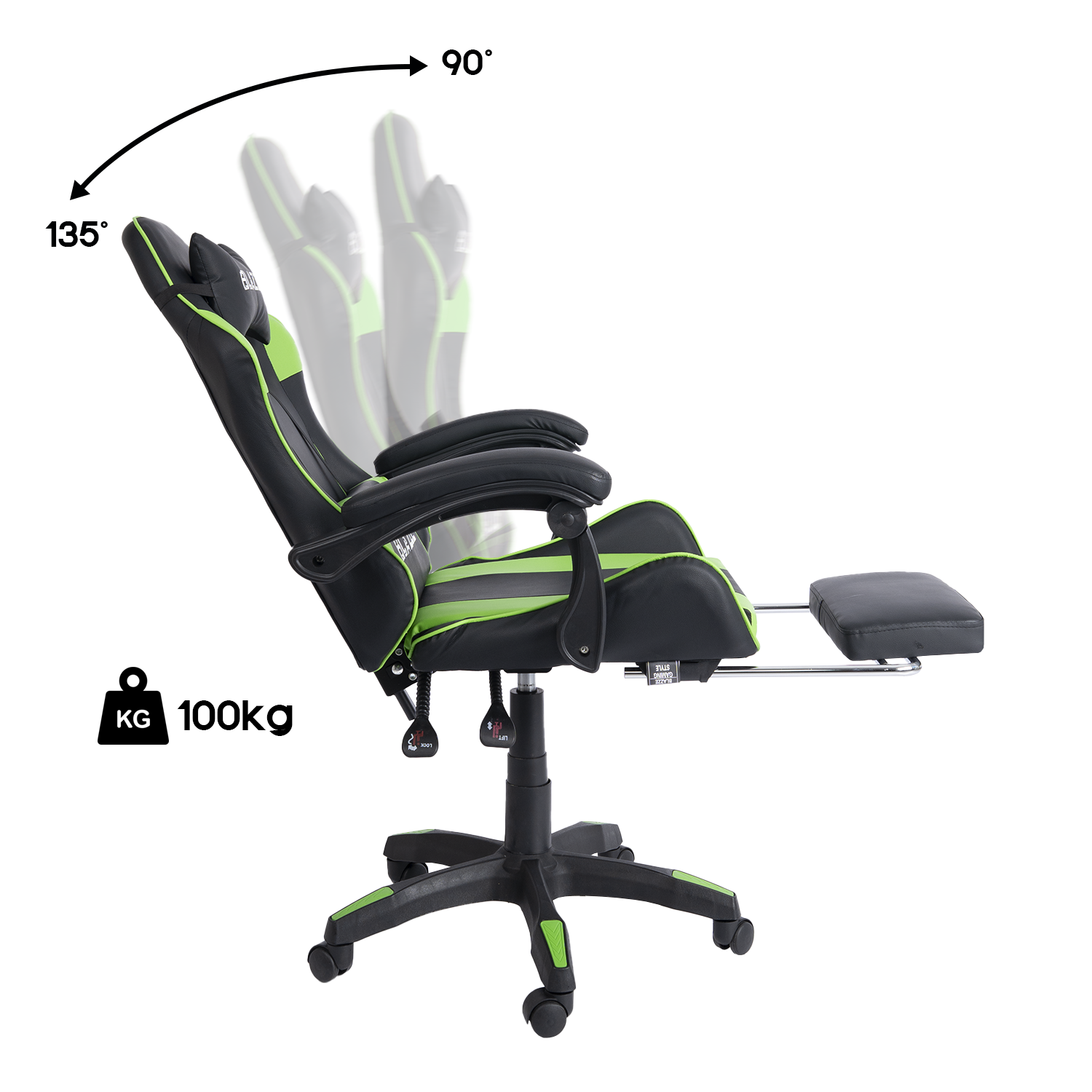 SILLA GAMER BLAZZE LOOT ERGONÓMICA - ROJO - 4