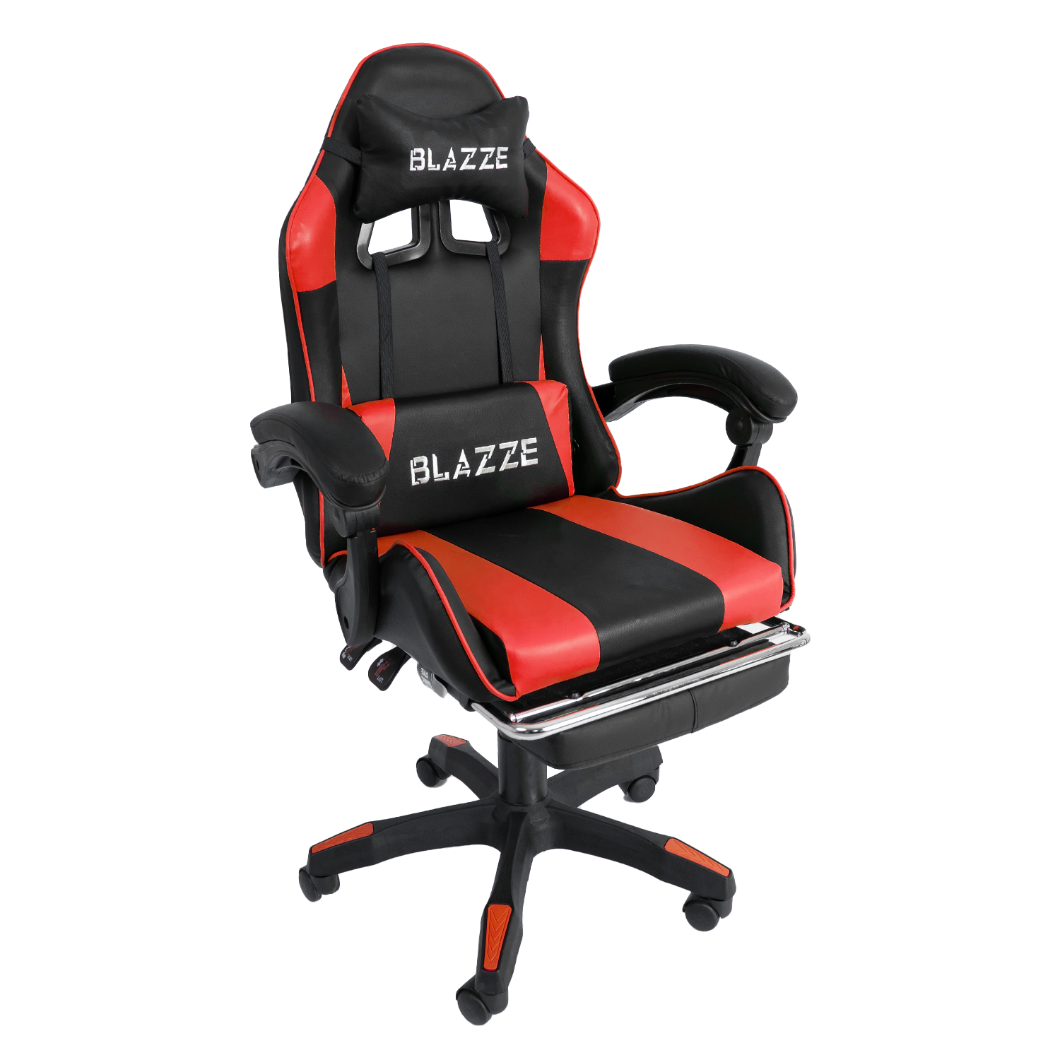 SILLA GAMER BLAZZE LOOT ERGONÓMICA CON REPOSAPIES ROJO - 6