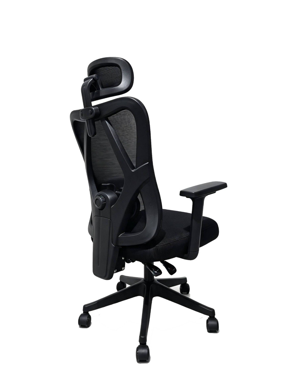 SILLA DE OFICINA INIUS ARI ERGONÓMICA RECLINABLE 135° CON MALLA ZYNCRO NEGRO - 3