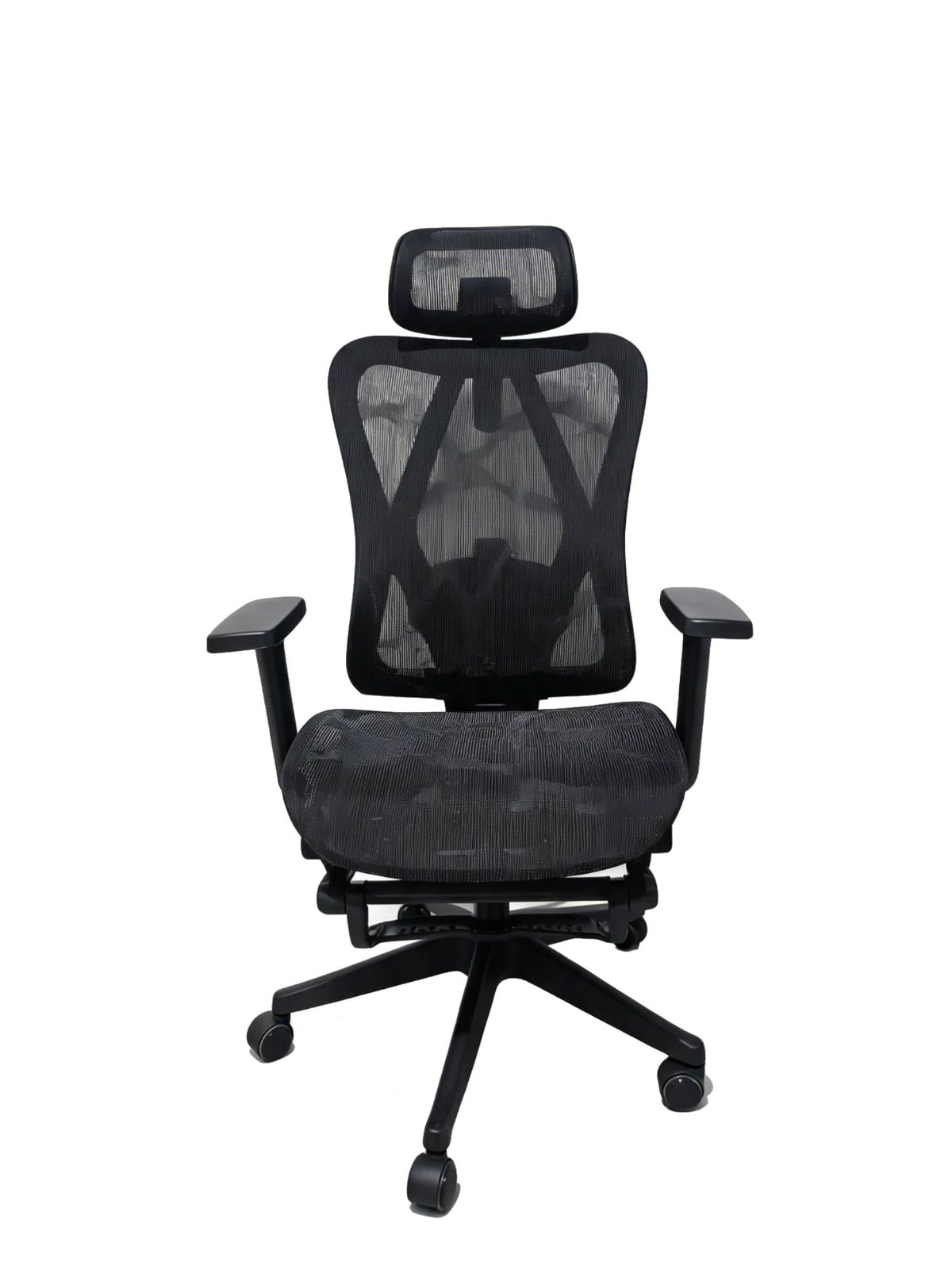 SILLA DE OFICINA INIUS AGNAR ERGONÓMICA RECLINABLE 135° CON REPOSABRAZOS 3D Y REPOSAPIÉS NEGRO - 2