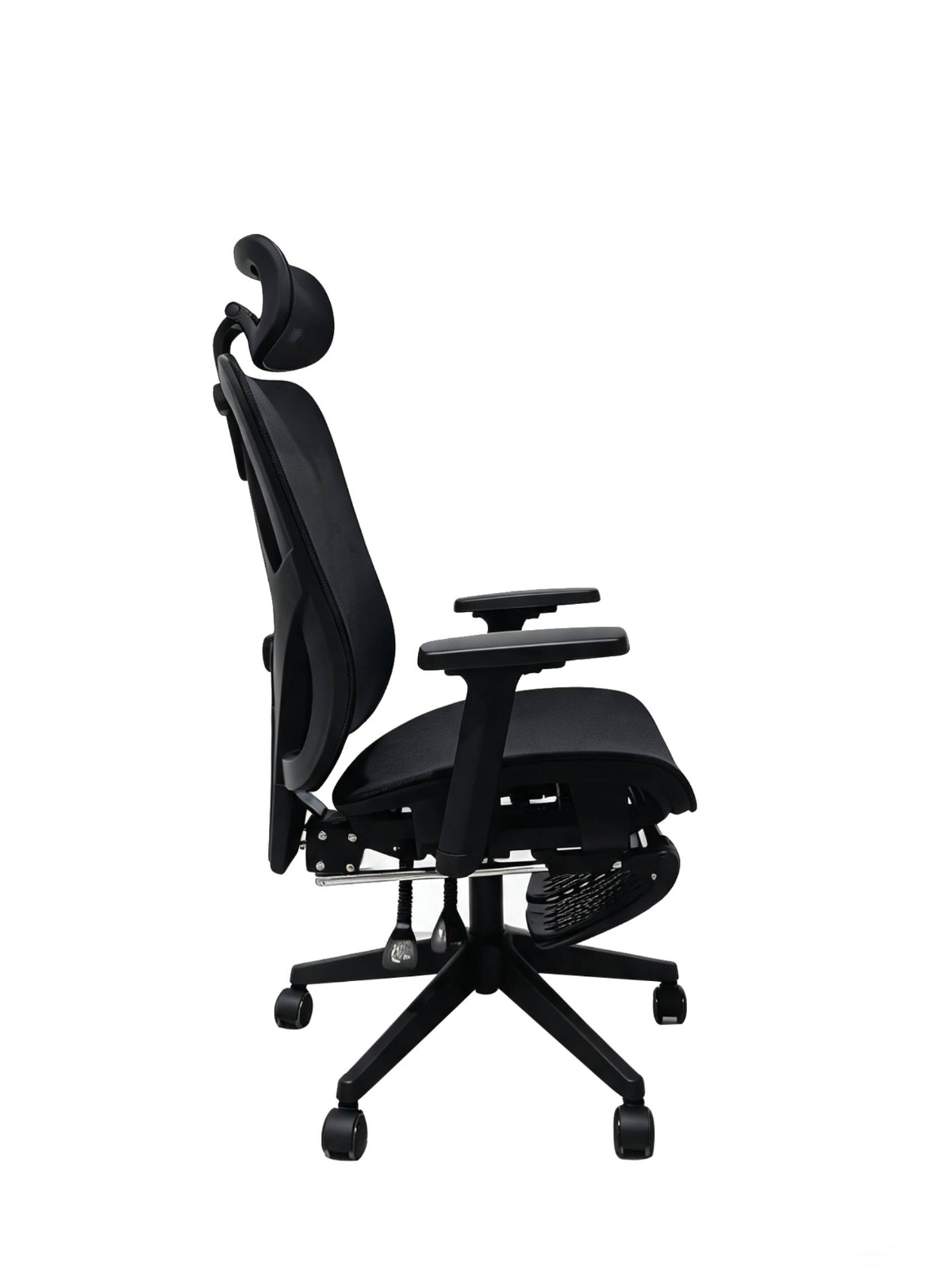SILLA DE OFICINA INIUS AGNAR ERGONÓMICA RECLINABLE 135° CON REPOSABRAZOS 3D Y REPOSAPIÉS NEGRO - 5
