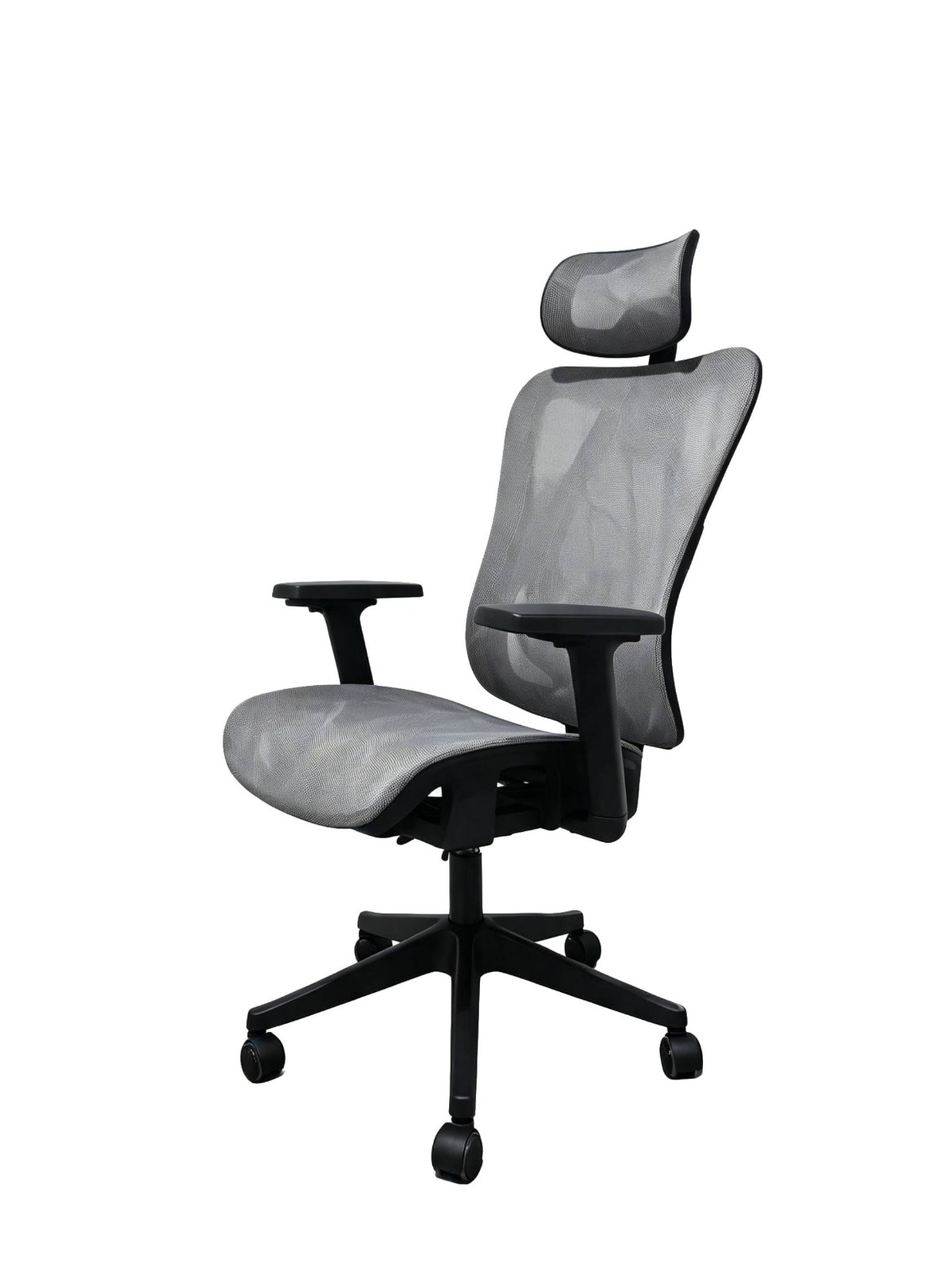 SILLA DE OFICINA INIUS AGNAR ERGONÓMICA RECLINABLE 135° CON REPOSABRAZOS 3D GRIS - 1