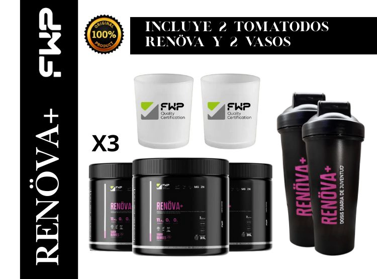 COLÁGENO RENOVA HIDROLIZADO FWP X3 POTES DE 315GR - 1