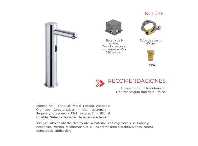 LLAVE ELECTRÓNICA SON SENSOR AUTOMÁTICO Y05 - 5