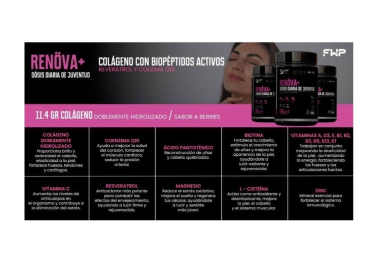 COLÁGENO RENOVA HIDROLIZADO + LIV FIBRA FWP ORIGINAL - 5