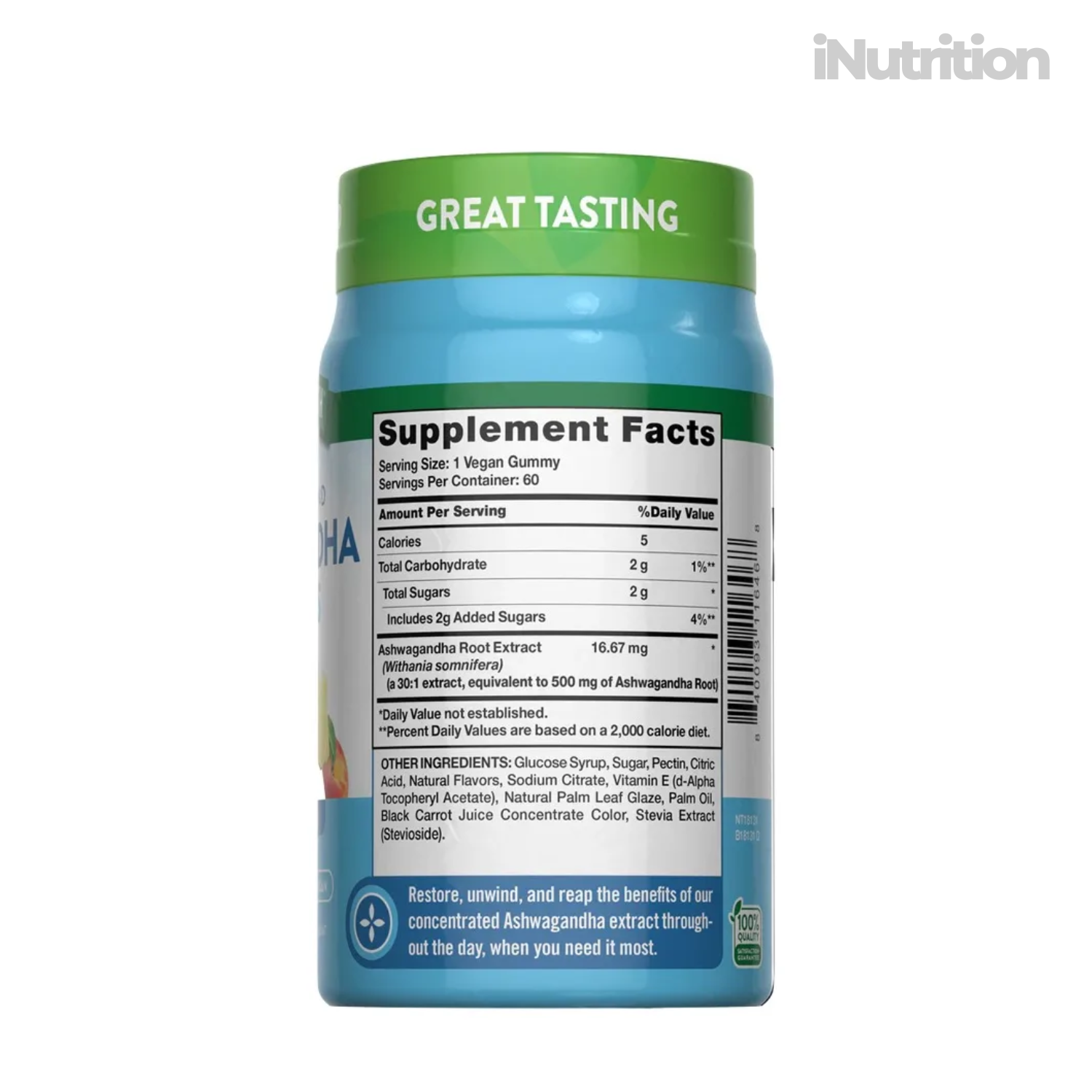 SUPLEMENTO ASHWAGANDHA NATURE'S TRUTH - 60 GOMITAS - 2