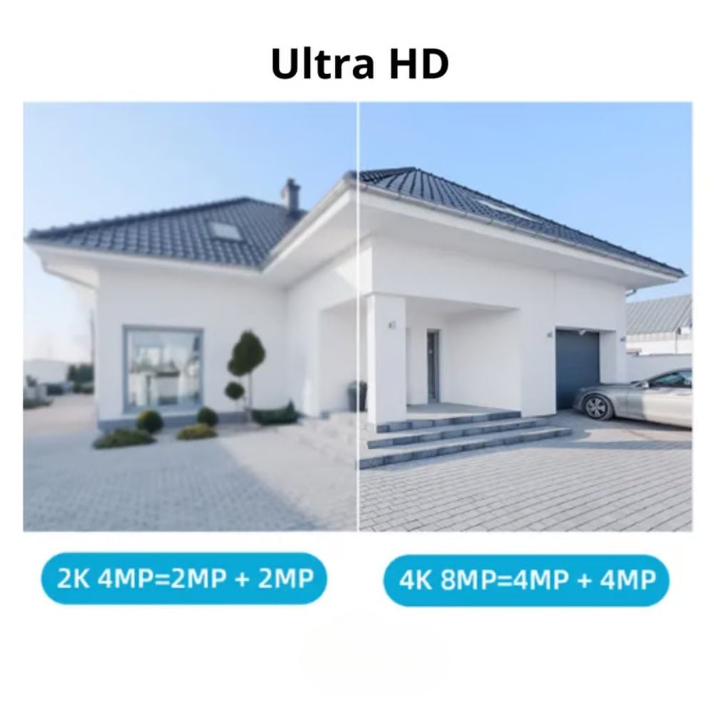CAMARA DE SEGURIDAD SMART IP WIFI DOBLE LENTE 4K ULTRA HD - 3