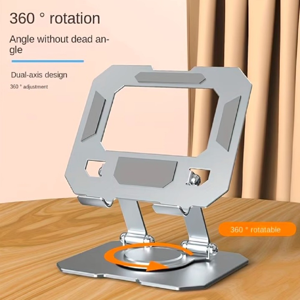 SOPORTE SEISA PARA TABLET ALUMINIO GIRATORIO 360° BASE PLEGABLE - 2