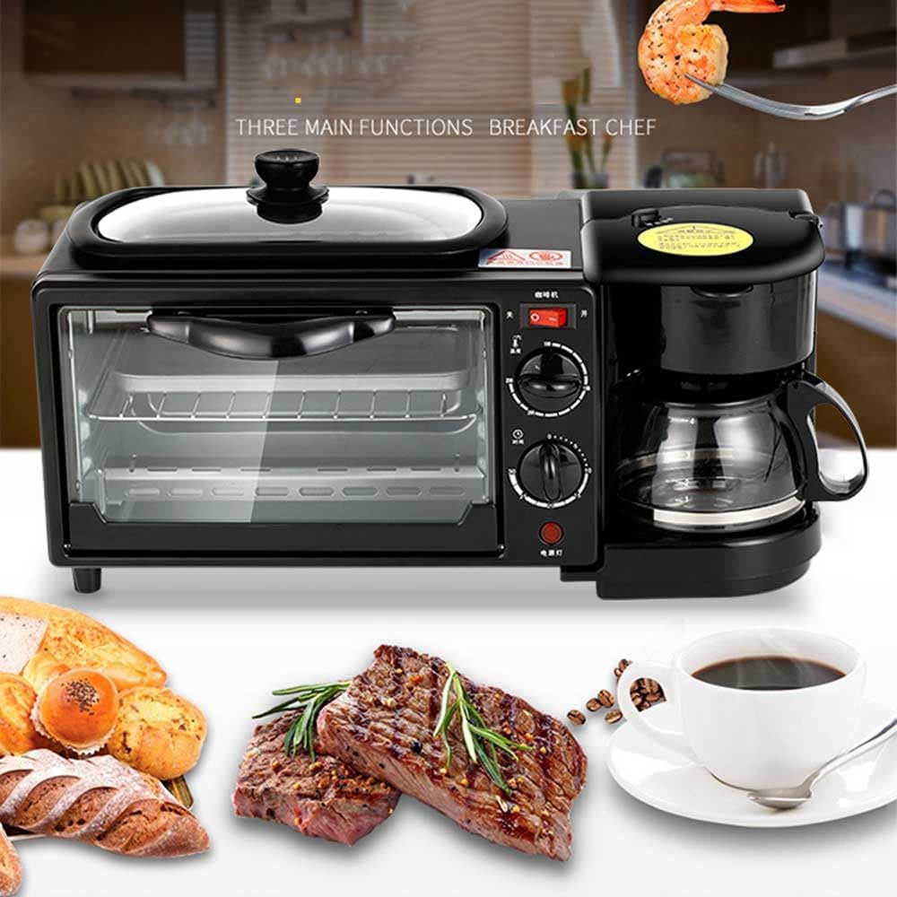 HORNO 3 EN 1 CENTRO DE DESAYUNO CON CAFETERA Y SARTÉN ELÉCTRICA - 3