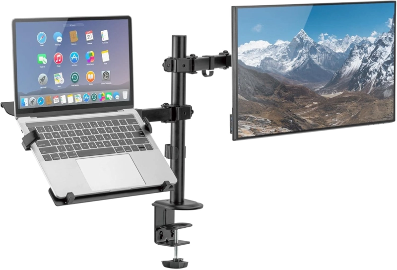 RACK SOPORTE 2 EN 1 ZJ-PARA MONITOR Y LAPTOP 13-32 CON BRAZO - 1