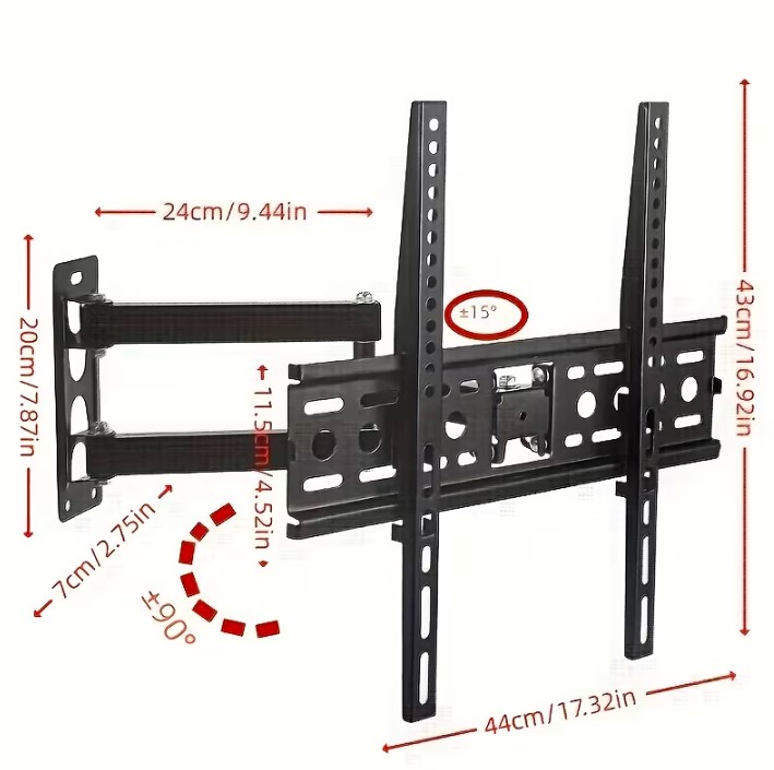 RACK MOVIBLE PARA TV SOPORTE PLEGABLE DE TELEVISOR DE 26 A 55 PULGADAS - 2