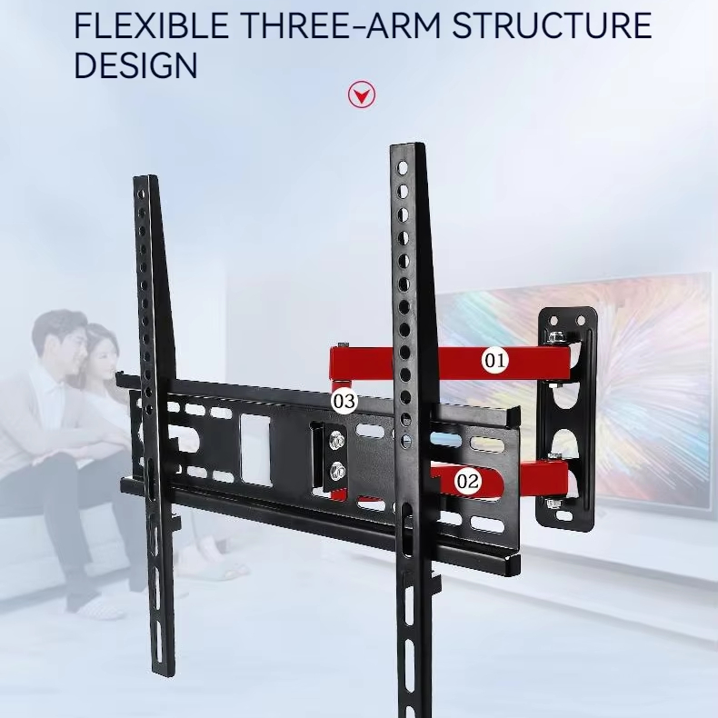 RACK MOVIBLE PARA TV SOPORTE PLEGABLE DE TELEVISOR DE 26 A 55 PULGADAS - 3