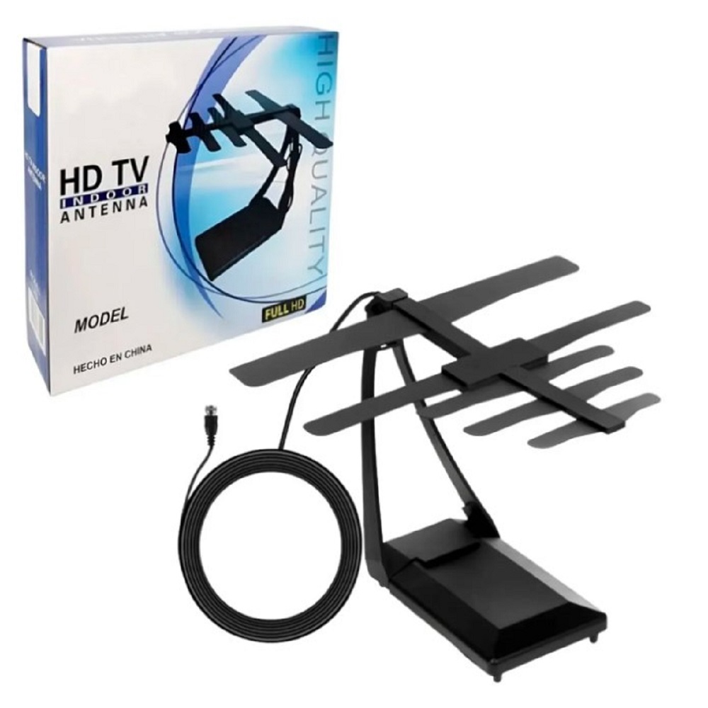 ANTENA DIGITAL PARA TV- ANALOGICO FULL HD INTERIORES Y EXTERIORES LARGO ALCANCE - 1