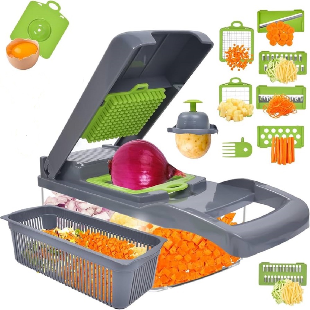 PICADOR DE VERDURAS ALIMENTOS MULTIFUNCION - 1