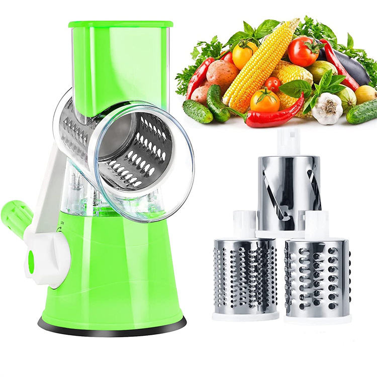 PICADORA DE VERDURAS GIRATORIA MULTIFUNCIONAL 3 EN 1TIPO MOLINO - 2