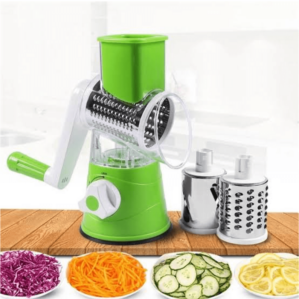 PICADORA DE VERDURAS GIRATORIA MULTIFUNCIONAL 3 EN 1TIPO MOLINO - 7