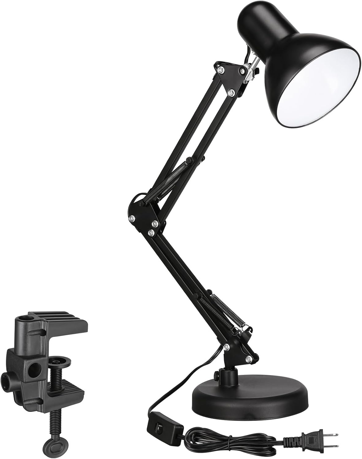 LÁMPARA DE ESCRITORIO CON BRAZO AJUSTABLE DE METAL PARA MESA - 1