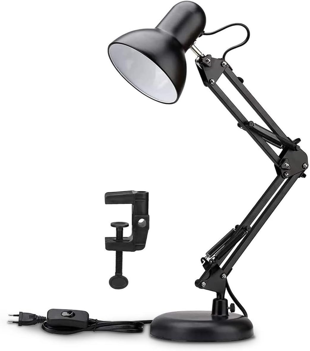 LÁMPARA DE ESCRITORIO CON BRAZO AJUSTABLE DE METAL PARA MESA - 2
