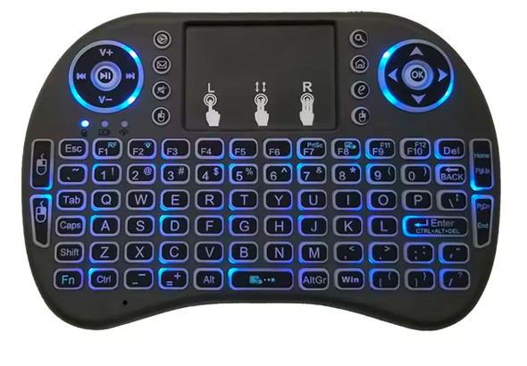 MINI TECLADO INALÁMBRICO TOUCHPAD MOUSE KEYBOARD SMART TV - 3