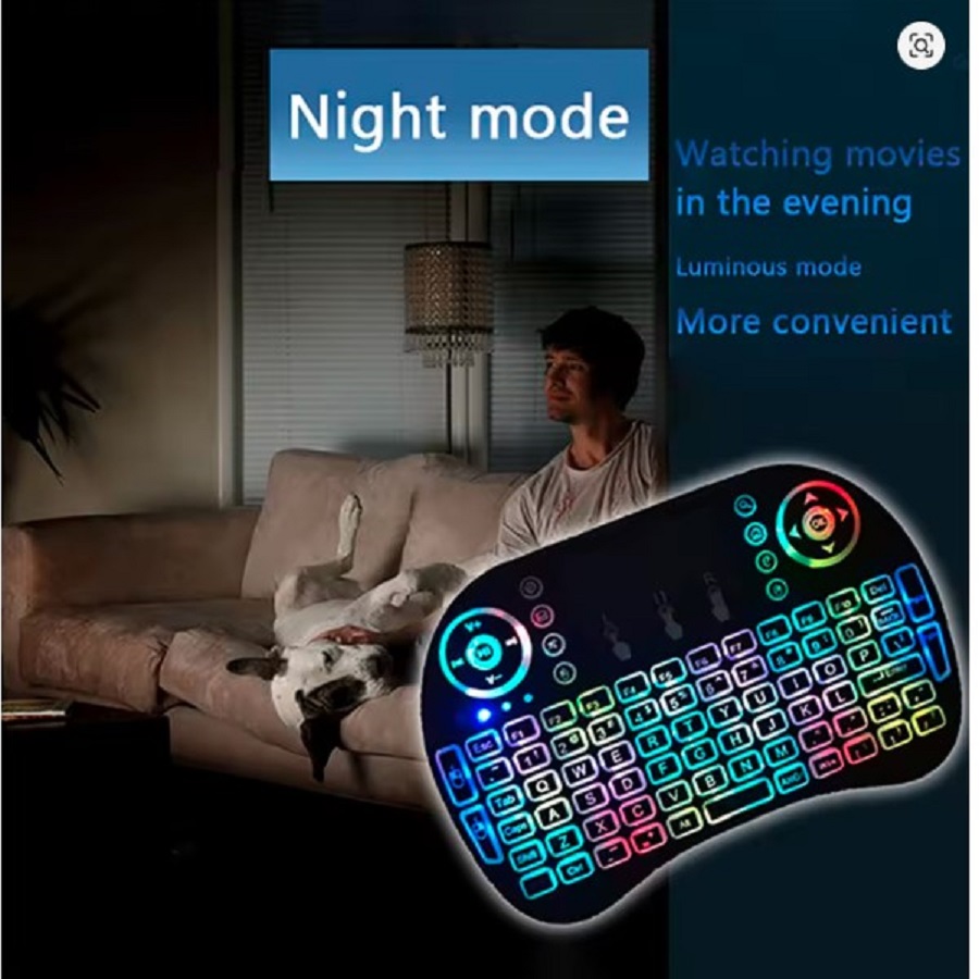 MINI TECLADO INALÁMBRICO TOUCHPAD MOUSE KEYBOARD SMART TV - 5