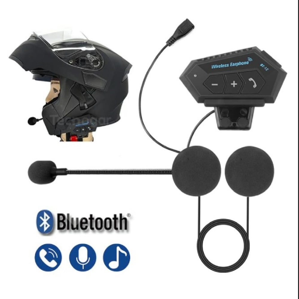 AUDÍFONOS BLUETOOTH PARA CASCO MOTO AURICULARES INALÁMBRICOS - 1