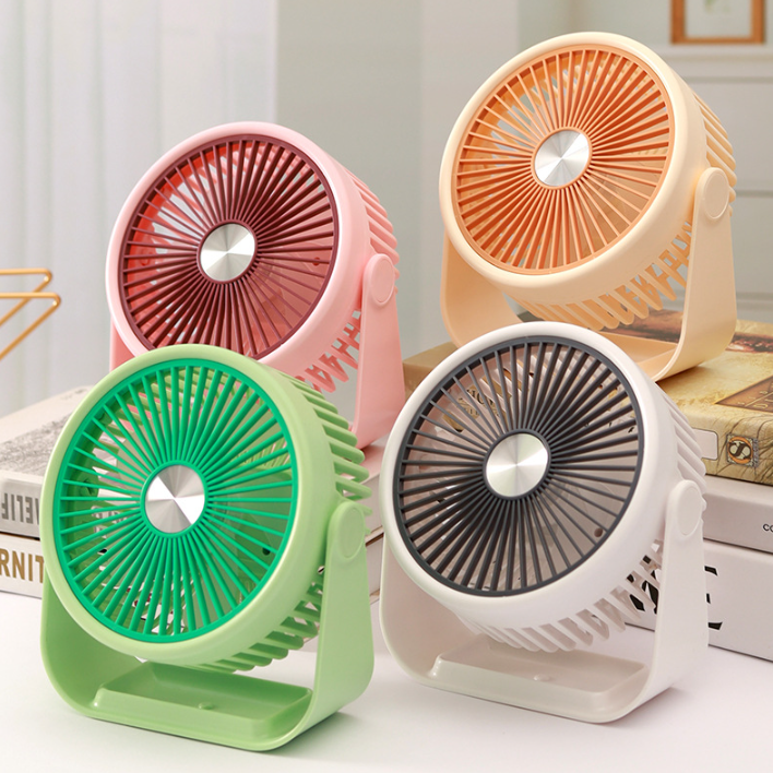 VENTILADOR PORTATIL PARA ESCRITORIO USB RECARGABLE 3 VELOCIDADES - 2