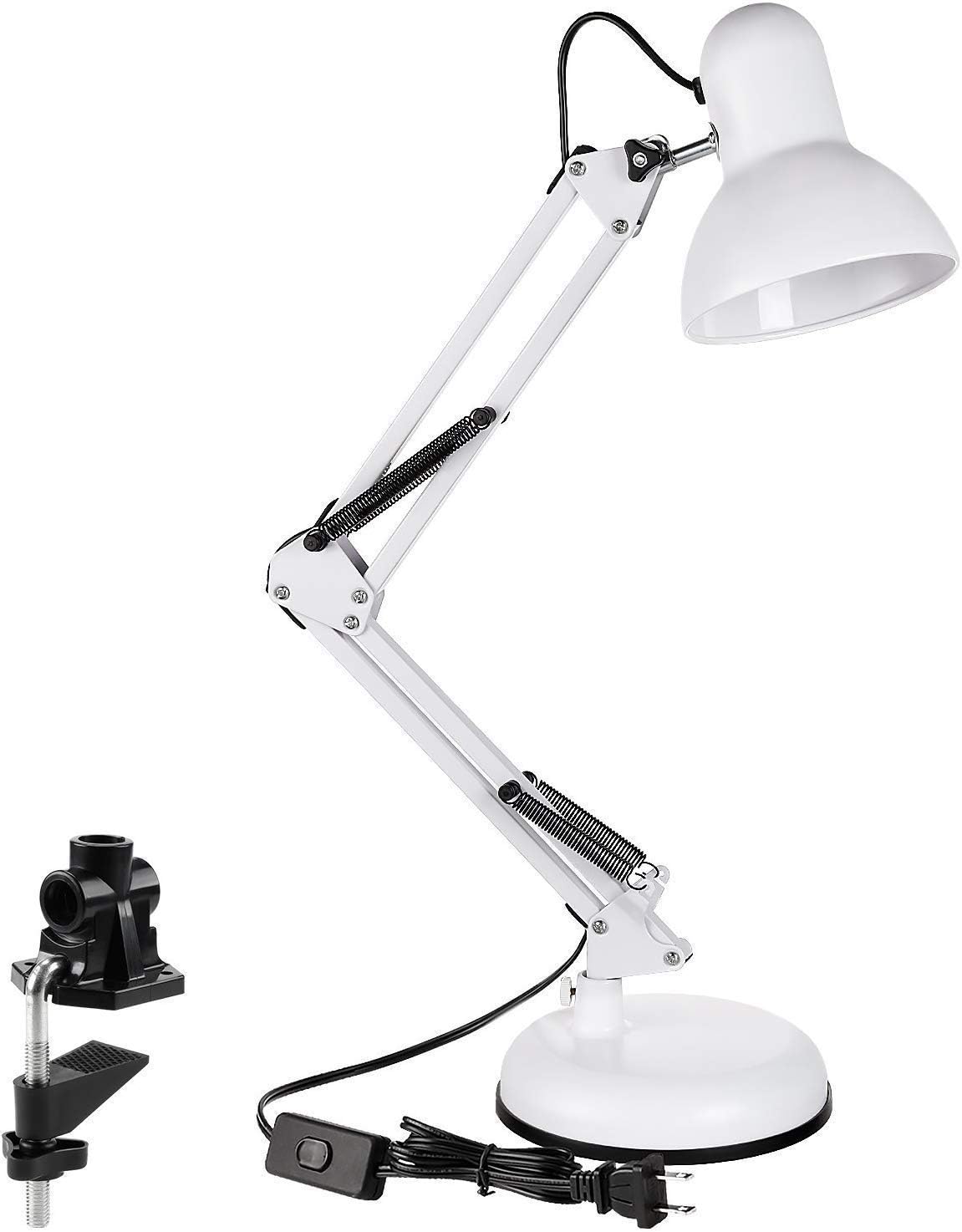 LÁMPARA DE ESCRITORIO CON BRAZO AJUSTABLE DE METAL PARA MESA - 1