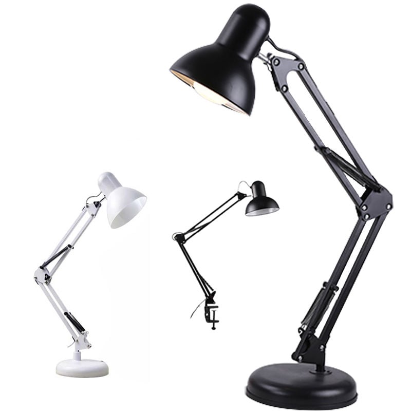 LÁMPARA DE ESCRITORIO CON BRAZO AJUSTABLE DE METAL PARA MESA - 6