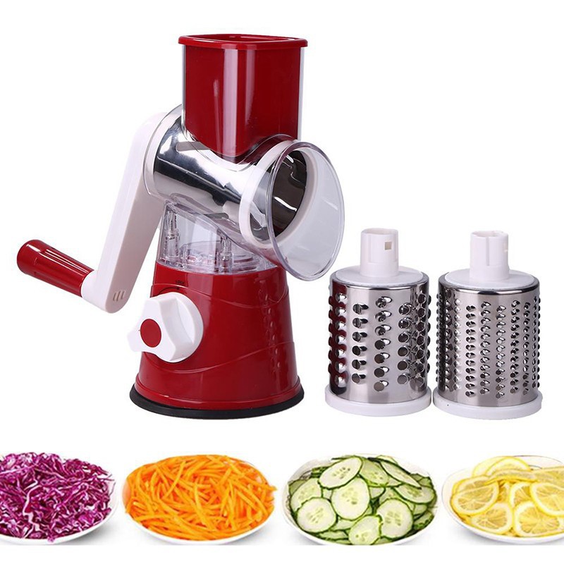 PICADORA DE VERDURAS GIRATORIA MULTIFUNCIONAL 3 EN 1TIPO MOLINO - 1