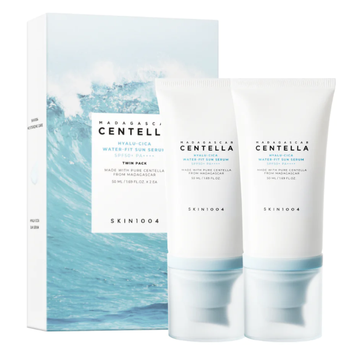 SKIN1004 MADAGASCAR CENTELLA FIT SUN SERUM 50ML PACK X2 TODO TIPO DE PIEL DÍA/NOCHE - 1