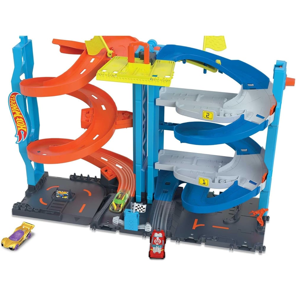 HOT WHEELS TORRE DOBLE PISTA DE CARRERAS A ESCALA 1:64 - 1
