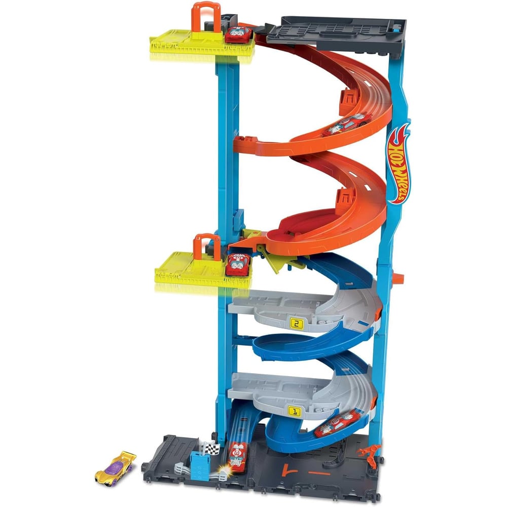 HOT WHEELS TORRE DOBLE PISTA DE CARRERAS A ESCALA 1:64 - 3