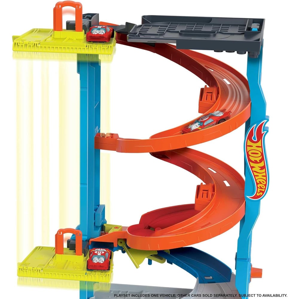 HOT WHEELS TORRE DOBLE PISTA DE CARRERAS A ESCALA 1:64 - 5