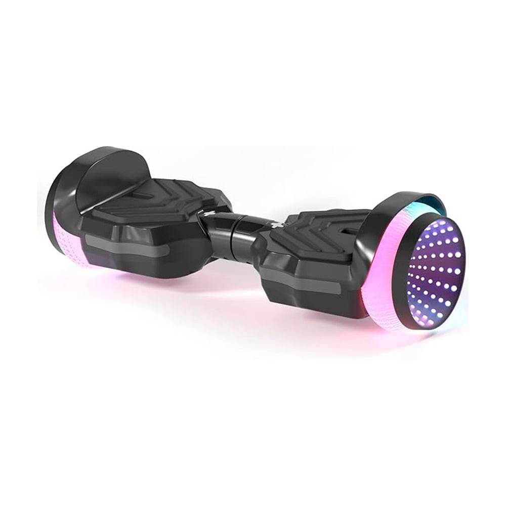 SCOOTER ELECTRICO LED Y MUSICA SMART BALANCE MONOPATIN HOVERBOARD | NEGRO - 1