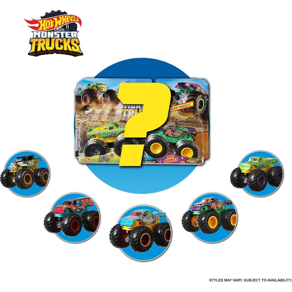 HOT WHEELS MONSTER 2-PACK DEMOLITION DOUBLES 2 AUTOS A ESCALA 1:64 - 3
