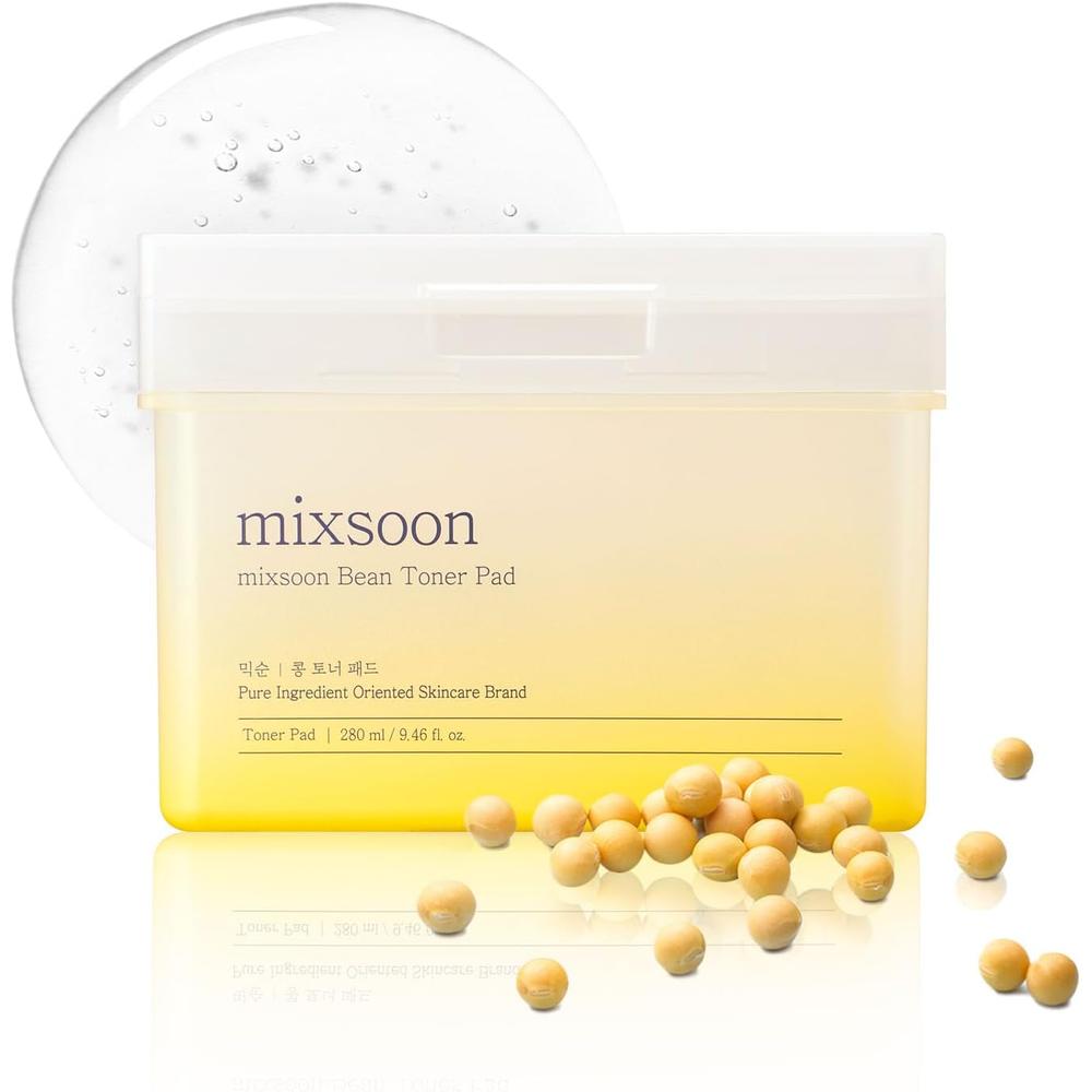 MIXSOON ALMOHADILLAS TONIFICANTES CON BEAN 280 ML (70 UN) – KOREA SKIN CARE - 1