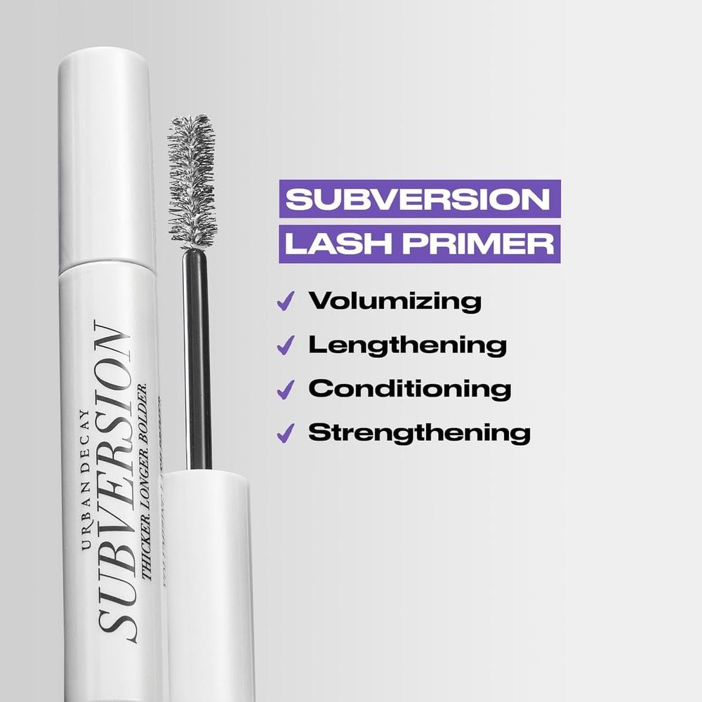 URBAN DECAY PREBASE DE PESTAÑAS SUBVERSION 0.28 OZ VOLUMEN Y CUIDADO CON PANTENOL Y VITAMINA E - 3