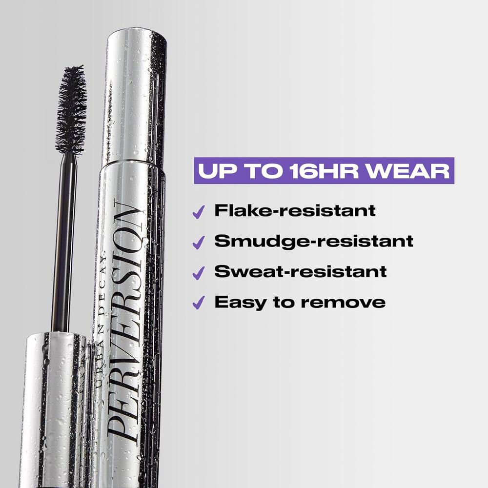 URBAN DECAY MÁSCARA WATERPROOF VOLUMEN PERVERSION 0.34 OZ NEGRO - 3