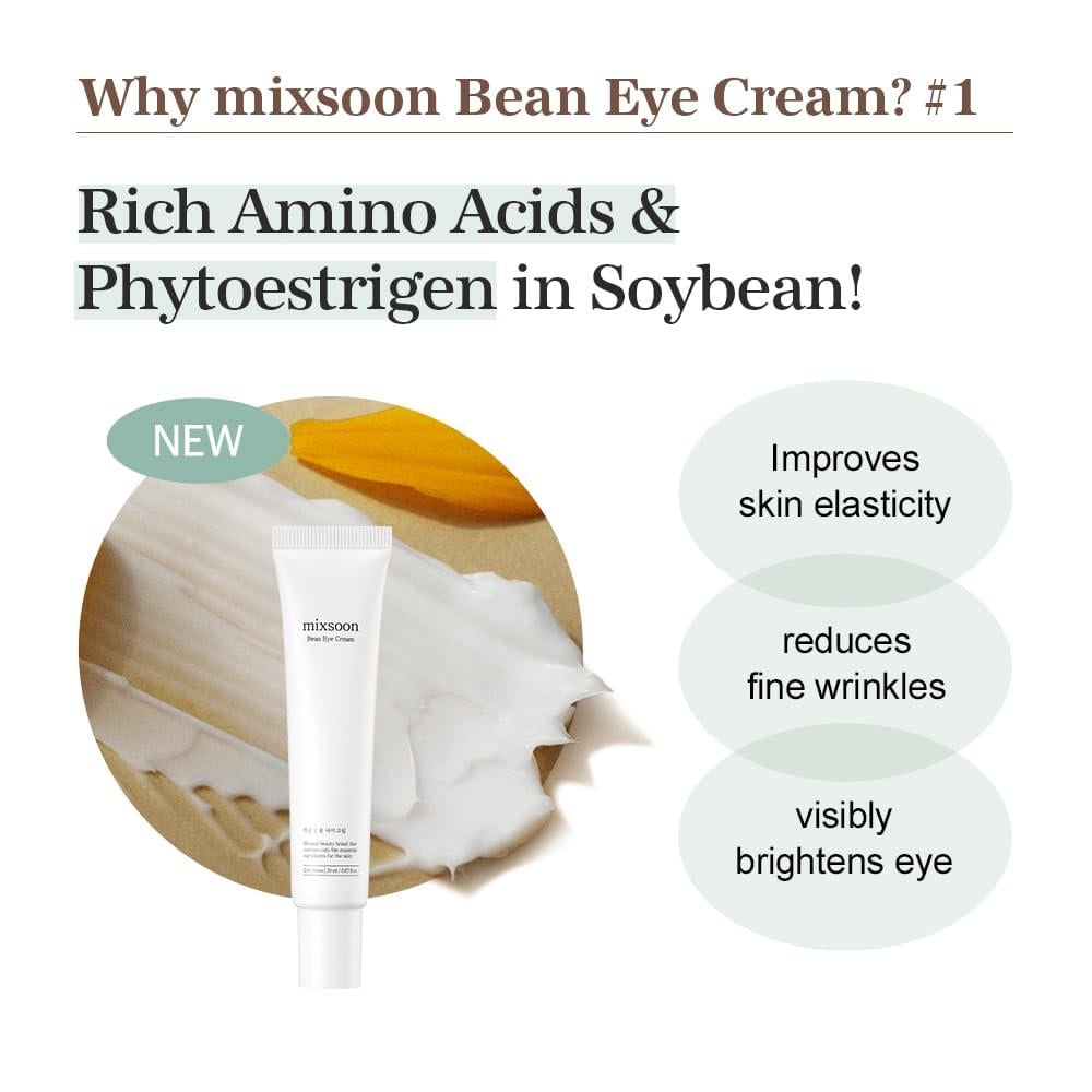 MIXSOON CONTORNO DE OJOS CON BEAN 20 ML – KOREA SKIN CARE - 4