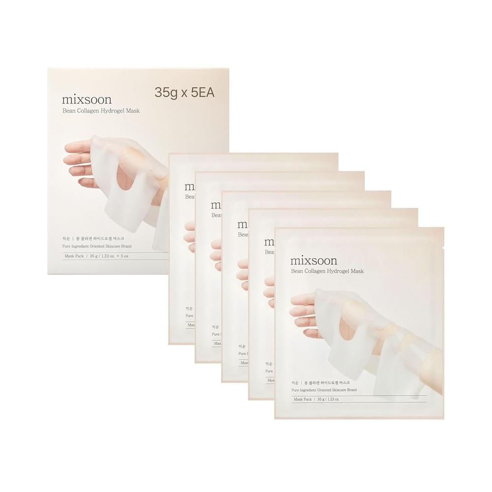 MIXSOON MASCARILLA HIDROGEL CON COLÁGENO 35 G × 5 UN – KOREA SKIN CARE - 1