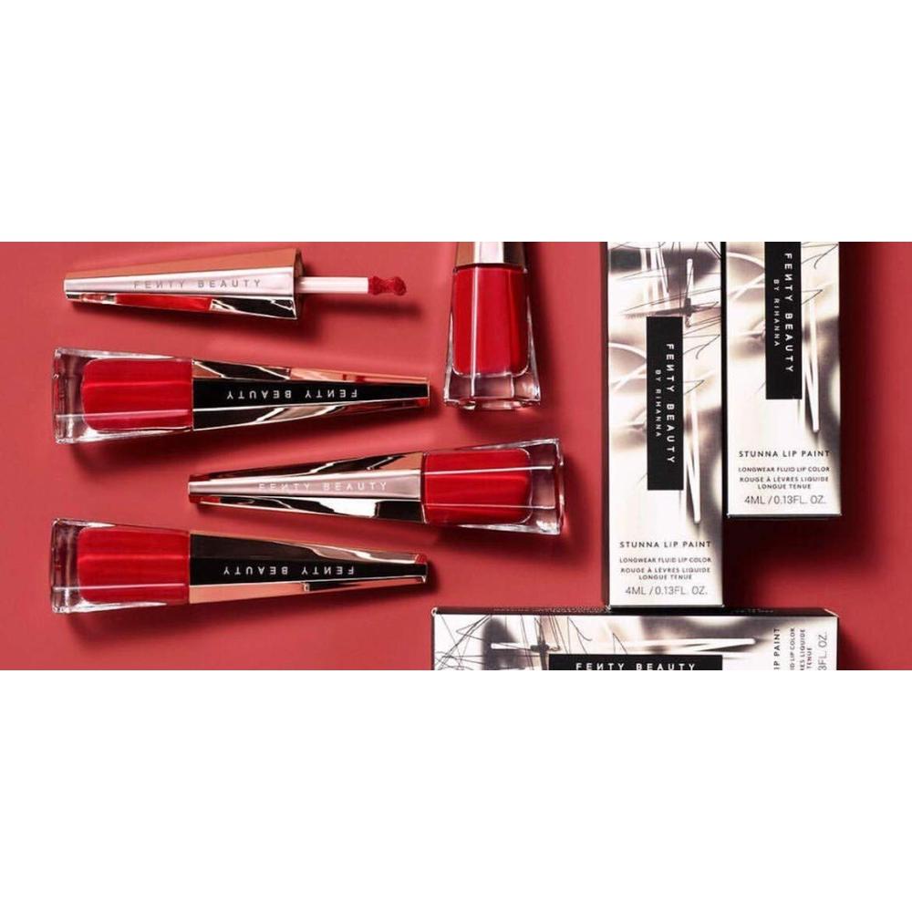 FENTY LABIAL LÍQUIDO STUNNA LIP PAINT TONO UNCENSORED ROJO UNIVERSAL – BY RIHANNA - 3