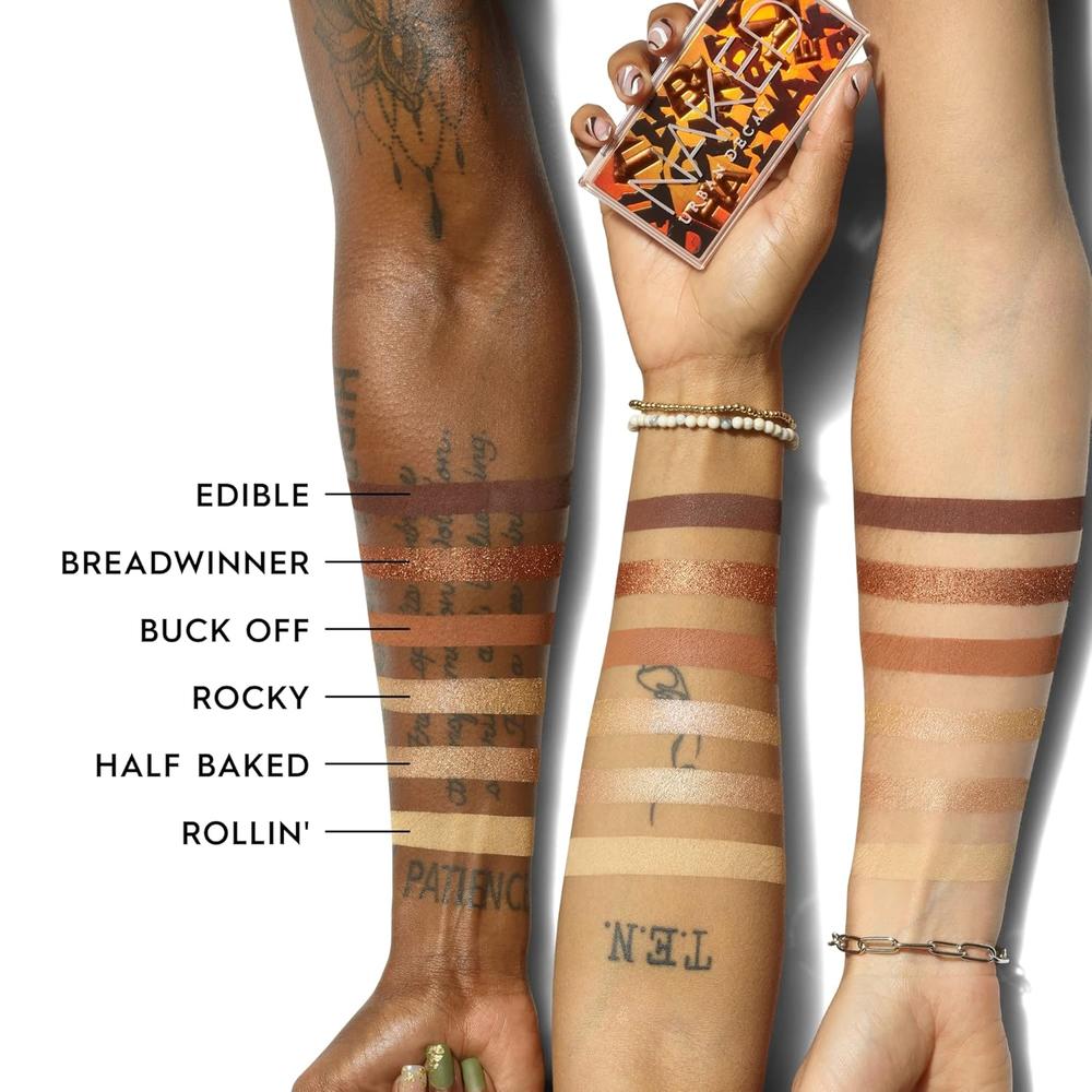 URBAN DECAY NAKED MINI PALETA 6 SOMBRAS MATE SHIMMER METÁLICO | MINI NAKED - MEDIO HORNEADO - 3