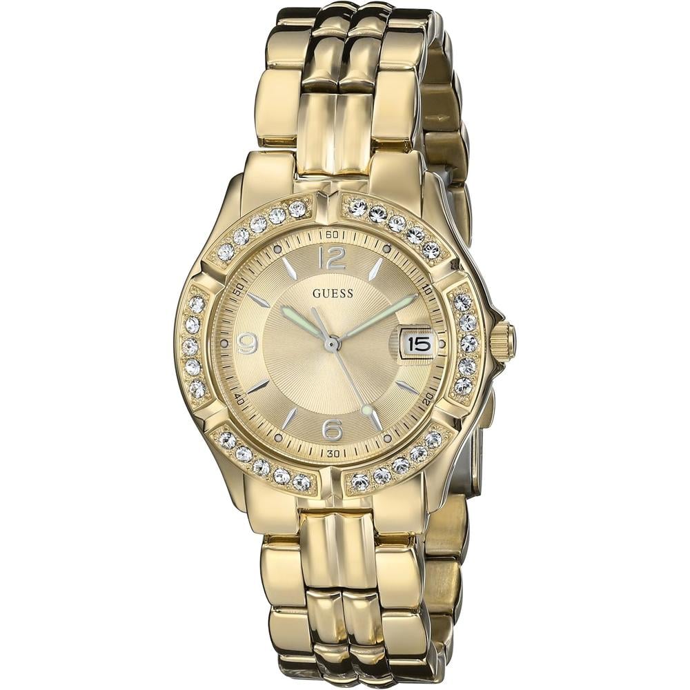 GUESS GOLD U85110L1 reloj para mujer con pulsera metálica tipo brazalete | Dorado/Champán - 2