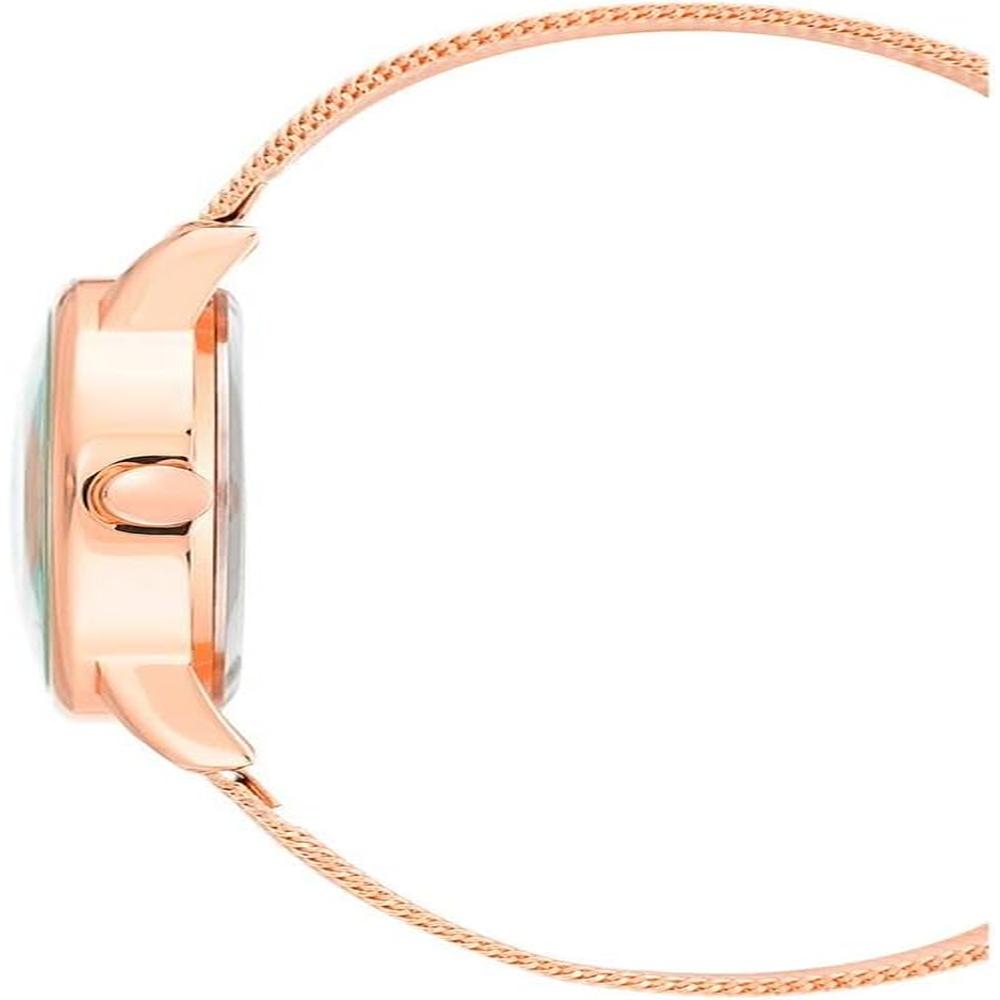 NINE WEST NW/2429FLGY RELOJ FEMENINO CON CORREA TIPO BRAZALETE | ORO ROSA - 4