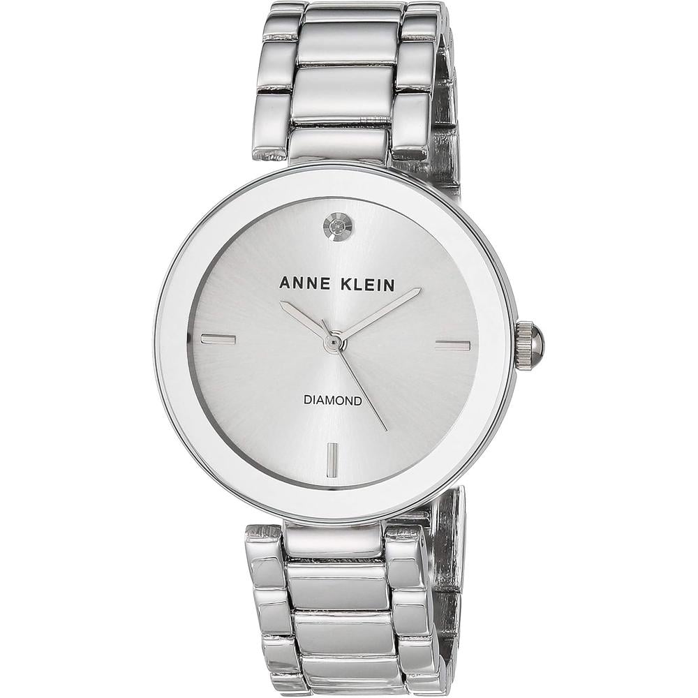 ANNE KLEIN AK/1362GNRG RELOJ PARA DAMA CON DIAMANTE GENUINO | PLATEADO - 1