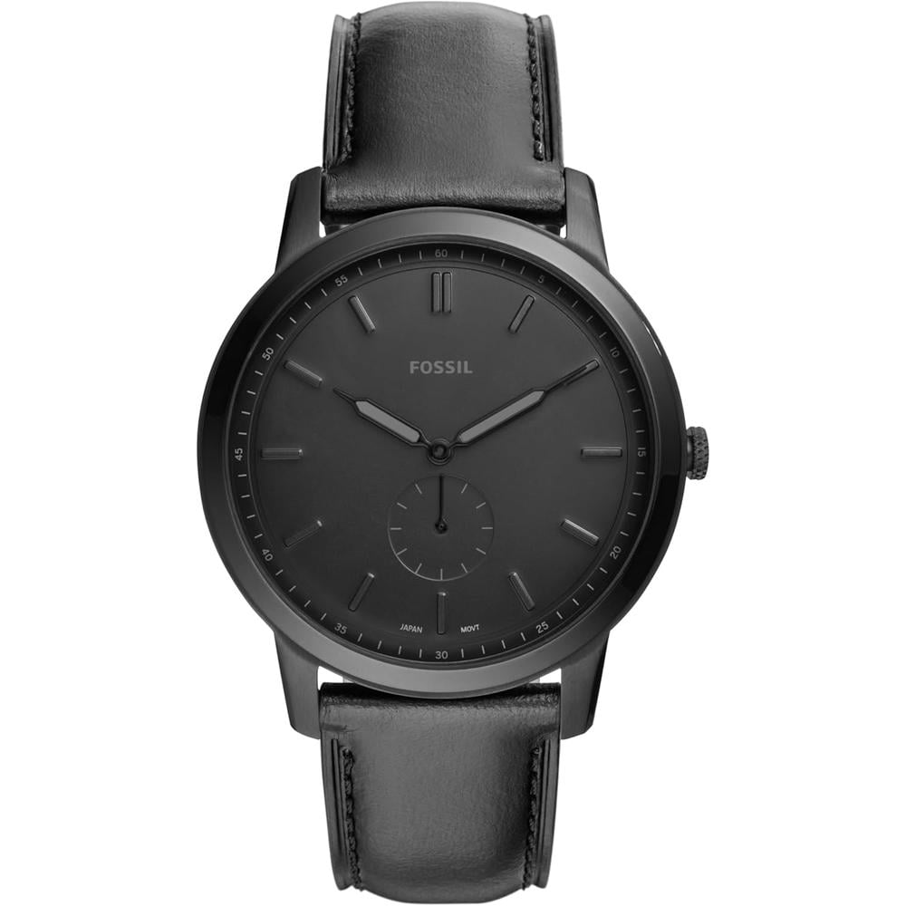 FOSSIL FS5459 RELOJ MINIMALISTA DE CUARZO PARA HOMBRE CON CORREA DE CUERO | BLACKLEATHER - 1