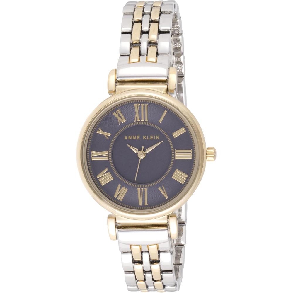 ANNE KLEIN AK/2159SVSV RELOJ PARA MUJER CON PULSERA METÁLICA | PLATA/ORO/AZUL MARINO - 1