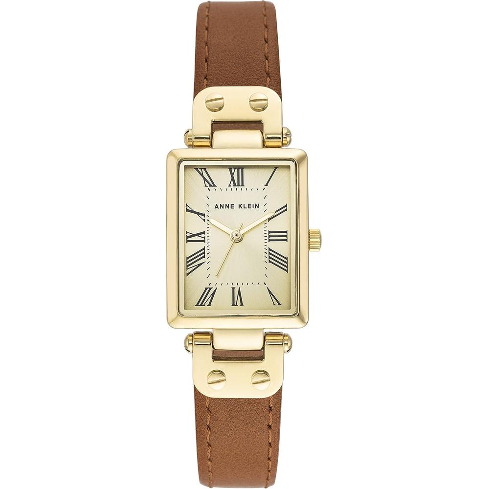 ANNE KLEIN AK/3752 RELOJ FEMENINO CON CORREA DE PIEL | MARRÓN MIEL/ORO - 2